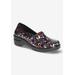 Extra Wide Width Women's Laurie Slip On by Easy Street in Multi Patent (Size 7 WW)