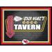 Black Kansas City Chiefs 12'' x 16'' Personalized Framed Neon Tavern Print