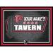 Black Atlanta Falcons 12'' x 16'' Personalized Framed Neon Tavern Print