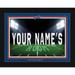 Black Buffalo Bills 12'' x 16'' Personalized Framed Field Spotlight Print