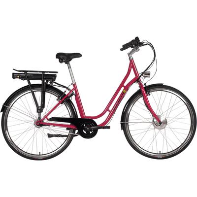 E-Bike SAXONETTE "Fashion Plus 2.0" E-Bikes Gr. 45 cm, 28 Zoll (71,12 cm), rot (cranberry glänzend) E-Bikes