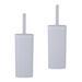 Bath Bliss 2 Pack Sailor Knot Toilet Brush In Grey Plastic in White | 15.55 H x 4.53 W x 4.53 D in | Wayfair KIT-26847-WHITE-2PK