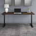 Huckins Height Adjustable Standing Desk Wood/Metal in Black Laurel Foundry Modern Farmhouse® | 48 H x 71.02 W x 29.37 D in | Wayfair