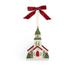 Spode Christmas Tree Church Led Ornament 4" Ceramic/Porcelain in Green/Red | 5 H x 2.75 W x 4.25 D in | Wayfair 1780170