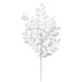 The Holiday Aisle® 22" Glitter Honey Locust Artificial Christmas Spray Plastic in White | 22 H x 1 W x 11 D in | Wayfair