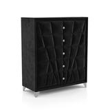 Willa Arlo™ Interiors Wadhurst 48.5" Height 5-Drawer Wood Chest Wood in Black/Brown | 48.5 H x 41 W x 18.13 D in | Wayfair