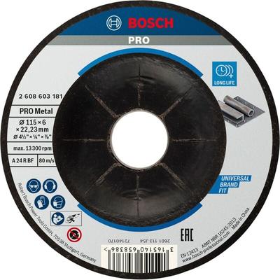 Bosch - pro Metal Schleifscheibe 115 x 6 x 22,23 mm - 2608603181 Image