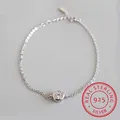 Bracelet rond CZ en argent regardé 100% pour femme bijoux pour femme cadeau pour fille ou dame