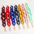 FishSheep-Bracelet optique acrylique coloré pour femme Bracelets en résine de cheminée Bracelets