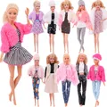 Vêtements de poupée Barbie robe de poupée tenue de mode chemise décontractée jupe pour Barbie &