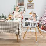 4-in-1 Convertible Baby High Chair Infant Feeding Chair with Adjustable Tray - 27.5'' x 23.5'' x 36'' (L x W x H)
