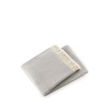 Soft Light Gray Links Pattern Throw Blanket