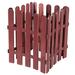 19.7x15.7 Inch Garden Edging Border Decorative Plastic Lawn Fence, Brown 4Pcs