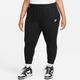 Jogginghose NIKE SPORTSWEAR "Club Fleece Women's Mid-Rise Joggers (Plus Size)" Gr. 4X (60), N-Gr, schwarz-weiß (black, white) Damen Hosen Jogginghosen