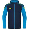 JAKO Unisex Kinder Kapuzenjacke Performance, marine/JAKO blau, 140