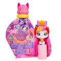 VIP Pets Cats - Elektra- Includes 1 VIP Pets Neon Cat Doll, 10 Surprises, 8 Accessories for Hair Styling | Girls & Kids Age 3+