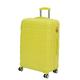 CMY 28 Inch Large Hard Shell Lightweight ABS 4 Dual Spinner Wheels Business Trip Trolley Case Suitcase Hold Check in Luggage 3 Digit Combination Lock (Yellow, 28 inches)