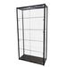 FixtureDisplays 40X16.5X78" Glass & Aluminum Showcase Display Case w/ LED Lights 5-Tier Shelf Floor Stand Metal in Black | Wayfair 119956