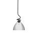 Red Barrel Studio® Capri 1-Light Stem Pendant w/ Hang Straight Swivel Glass in Black | 18.25 H x 10.75 W x 10.75 D in | Wayfair