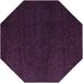 Indigo 96 x 96 x 0.5 in Area Rug - Ebern Designs Xhemile Solid Machine Made Polypropylene Area Rug in Purple Polypropylene | Wayfair