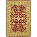 Red/White 36 x 24 x 0.5 in Area Rug - Charlton Home® Akaria Oriental Hand Braided Rectangle ‎2' x 3' Area Rug in Maroon/Ivory | Wayfair