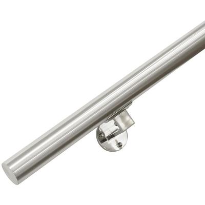 Edelstahl-Treppengeländer - 'gebürstet' - 120 cm + 2 Halterungen Image