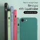 Étui souple en silicone liquide pour iPhone SE 2022 4.7 pouces housse de protection antichoc pour