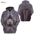 CLOOCL-Sweats à capuche College chiens de Terre-Neuve pour hommes et femmes sweat-shirts à manches