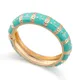 HAHA & TOTO – Bracelet en émail plaqué or pour femme 6 couleurs avec strass AAA dauphin Animal