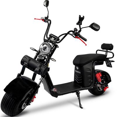 E-Motorroller ROLEKTRO "E-Cruiser 45 Lithium, Schwarz, 2x 60V-20Ah Akku, 1500 Watt", schwarz (schwarz, schwarz), Elektro