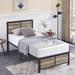 VECELO Platform Queen Size Bed Frame with Wood Headboard