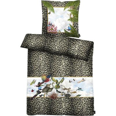 Bettwäsche APELT "Louis", bunt (braun, bunt), B/L: 135cm x 200cm, , Satin, B/L: 80cm x 80cm, Satin, Obermaterial: 100% Baumwolle, Bettwäsche, Herbstliches Rosen-und Herbstblumen-Motiv, Blütenallover Image