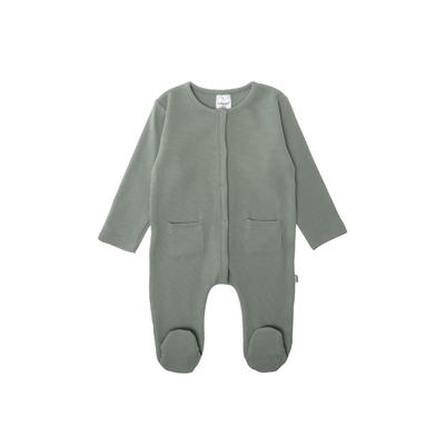 Overall LILIPUT "Little One", Kinder, Gr. 74, EURO-Größen, grün (hellgrün), 95% Baumwolle, 5% Polyester, casual, Langarm, Overalls, aus weichem geripptem Material Image