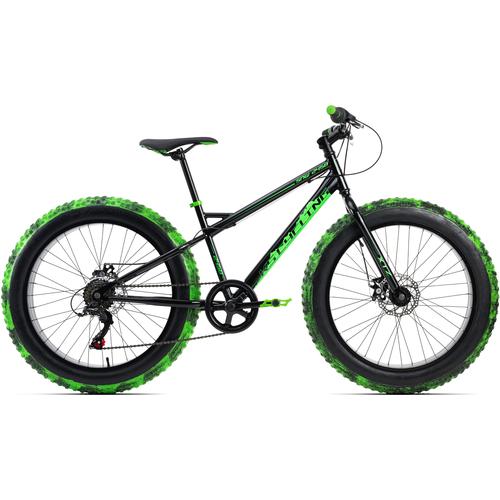 "Fatbike KS CYCLING ""SNW2458"" Fahrräder Gr. 38 cm, 24 Zoll (60,96 cm), schwarz Fatbikes"