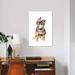 East Urban Home German Shepherd Puppy by Wandering Laur - Gallery-Wrapped Canvas Glicée Print, in Green/White | 18 H x 12 W x 1.5 D in | Wayfair