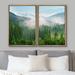 IDEA4WALL Canvas Print Wall Art Set Clouds Over Mountain Range Forest Trees Nature Wilderness Photography Realism Decorative Landscape Multicolor Zen | Wayfair