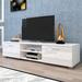 Ebern Designs Zeth TV Stand for TVs up to 70" Wood in White | 13.78 H x 62.99 W x 15.75 D in | Wayfair 6661681597FD4AE2A2F0BB830E03655B