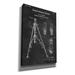 Williston Forge Tripod Blueprint Patent Chalkboard - Wrapped Canvas Drawing Print Metal in Black/Gray/White | 60 H x 40 W x 1.5 D in | Wayfair