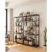 Ebern Designs Yonda 71" H x 38.6" W Etagere Bookcase in Black | 71 H x 38.6 W x 11.6 D in | Wayfair A3B6A8E676D649DC90651D596A543791