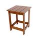 Rosecliff Heights Harper All-Weather Square Adirondack HDPE Plastic/Resin Outdoor Side Table in Brown | 19 H x 14.75 W x 14.75 D in | Wayfair