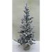The Holiday Aisle® 38" Flocked Christmas Tree w/ Steady Lights in White | 10 W in | Wayfair 4848C04AB6CC4EFA9A2CC9994035D134