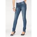 Slim-fit-Jeans ARIZONA "Curve-Collection" Gr. 50, N-Gr, blau (mid blue used wash) Damen Jeans Röhrenjeans Bestseller