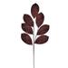 Vickerman 678459 - 27" Artificial Mocha Glitter Leaf (4 pack) (QG211916)