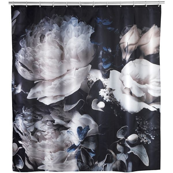 Wenko Anti-Schimmel Duschvorhang »Peony Pfingstrose« Textil 180 x 200 cm, 180x200 cm Image
