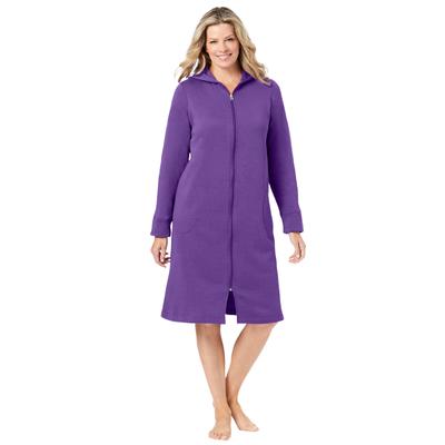 Plus Size Women's Short Hooded Sweatshirt Robe by ...