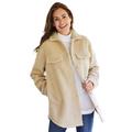 Plus Size Women's Berber Jacket by Woman Within in Natural Khaki (Size 16 W)