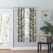 Wide Width Madison Floral- Multi Colored Jacobean Floral- Tailored Panel Pair by Ellis Curtains in Blue (Size 56" W 63" L)