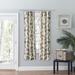 Wide Width Madison Floral- Multi Colored Jacobean Floral- Tailored Panel Pair by Ellis Curtains in Brick (Size 56" W 84" L)