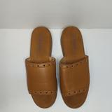 Disney Shoes | Disney Women's Size 7 Slip On Sandals Clogs Faux Leather Comfort | Color: Tan | Size: 7