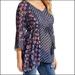 Jessica Simpson Tops | Jessica Simpson || Maternity Floral Sheer Tunic L | Color: Blue/Pink | Size: Lm